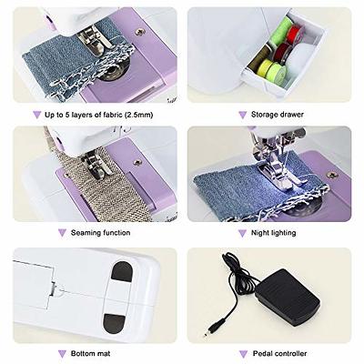 Mini Sewing Machine, Handheld Portable Hand Sewing Machine Handheld Sewing  Machine Anti Rust Mini Portable Stitch Stapler for Home Outdoor Travelling