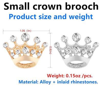 12/24/48 pcs Small metal crown brooch pins for women fashion men suit  jacket clothing Gold silver Diamond wedding party Pageant Decorative  Invitation brooches pin holiday gift bulk (silver-12PCS) - Yahoo Shopping