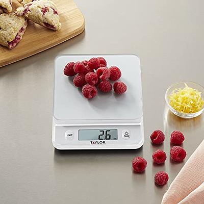 Taylor Precision Products Stainless Steel Kitchen Scale, 11lb