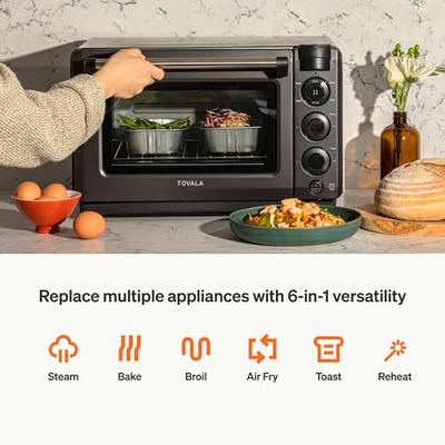 Air Fryer Oven Combo, 6-in-1 Toast, Steam, Bake, Broil, and Reheat