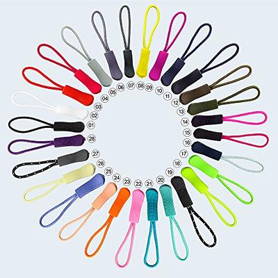 10Pcs Replacement Zipper Pull Cord Extender for Backpacks, Jackets