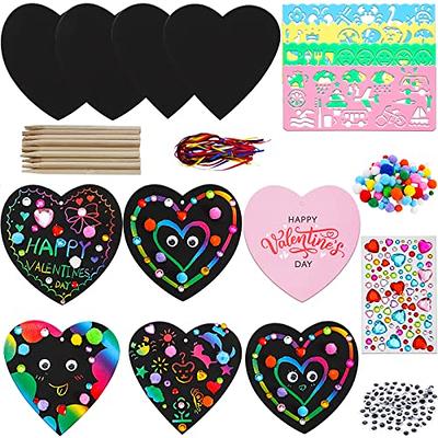 360pcs, Heart Stickers Self Adhesive Foam Hearts Shaped Decals in Glitter,  Valentine's Day Crafts Décor DIY Greeting Cards Mother's Day Cards, Birthda