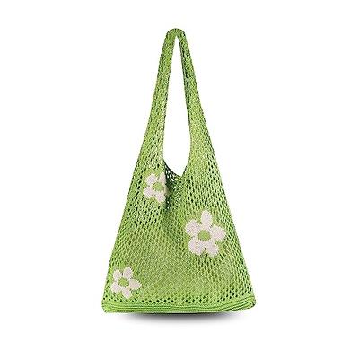  Ovida Crochet Tote Bag Mesh Beach Bag Fairycore Hobo