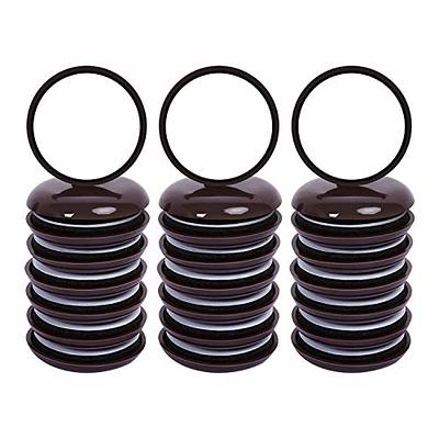 Ezprotekt Round 24 Pack 1-3/4 Self-Stick Carpet Furniture Sliders