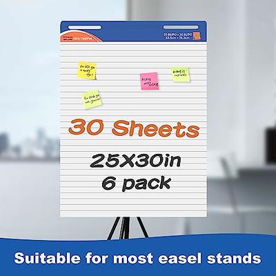 Impresa Large Sticky Easel Pads - 5 Pack (30 Sheets Per Pad) - Flip Charts  for Classroom and Office - Sticks onto Walls and Whiteboards - White  Premium Paper - No Residue (150 Sheets Total) - Yahoo Shopping