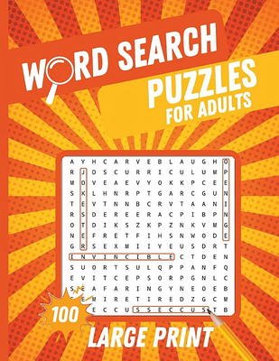 Word Puzzle Game: Puzzle Book Sets for Adults Word Search Puzzle Book for Adults with Dementia Puzzle Book for Kids Ages Puzzle Book for Elderly Bulk [Book]