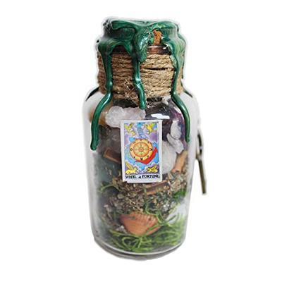 Abundance Spell Bottle Prosperity Mini Herb Bottle Witch 