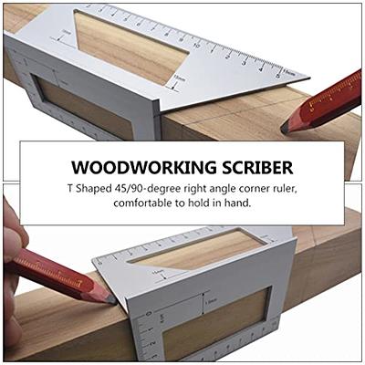 GOINGMAKE Woodworking T-Square 24 Inch Aluminum Alloy T Square Ruler 1/32  Hole Scrbing Guides Positioning Scribe Tool Precision Woodworking Ruler  Scribing Tool for Carpenter Layout and Measuring - Yahoo Shopping