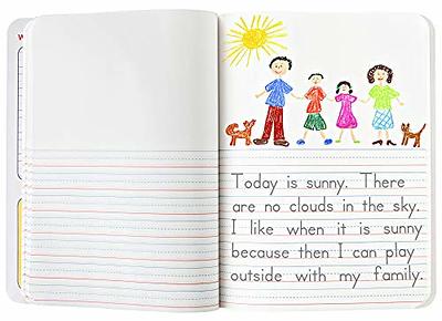 Draw and Write Journal: Story Paper For Kids 100 Pages 8.5x11, Elementary  Primary Notebook with picture space and primary writing lines, kindergarten