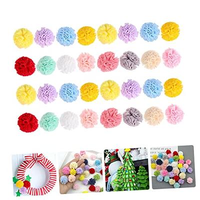 120Pcs 2 Inch Very Large Assorted Pom Poms Arts and Crafts for DIY