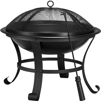 Black+Decker 38 Steel Round Wood Burning Fire Pit - On Sale - Bed