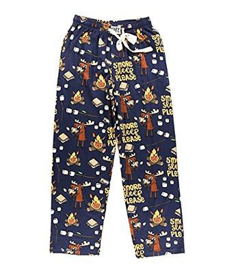 Long camping print 100% cotton pyjama bottoms