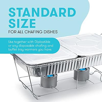 Diplastible Disposable Chafing Dish Buffet Set Food Warmers for Parties 33 Pieces Catering Supplies - Buffet Servers and Warmers 9' x 13' Aluminum Pan