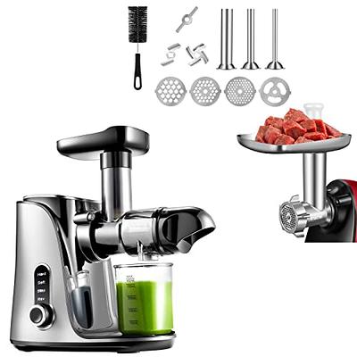 Meat Grinder Food Sausage Stuffer & Juicer Attachment For