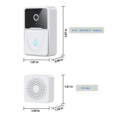 Lovskoo Doorbell Camera Wireless with HD Video, Real-time Video Call,  Electrical Equipment, Video Doorbell with Night Vision,Two Way Audio, 2.4G  WiFi Smart Doorbell, Home Security System (Black) - Yahoo Shopping