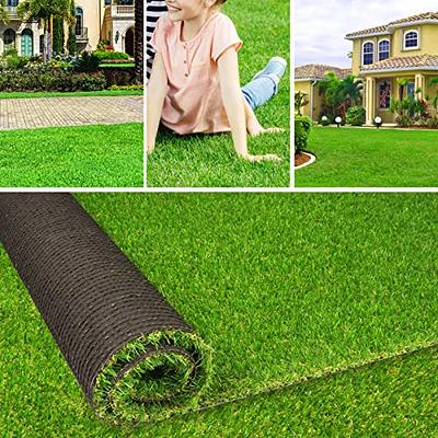 Artificial Grass Mat 10 x 10 Dark Green Realistic Fake Turf for Garden  Lawn Decoration Sand Table 2pcs