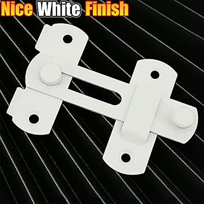 INIRET 2 Packs Flip Latches，1.81” x 1.77”Black Stainless Steel