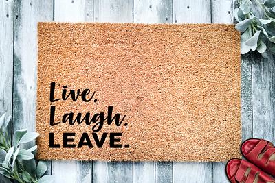 Back Door Guests Door Mat Funny Custom Doormat Welcome Mat Housewarming  Gift 