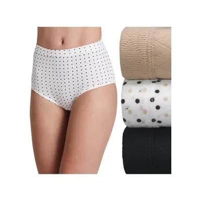 Jockey Women's Underwear Elance Breathe Pointelle Brief 3-Pack