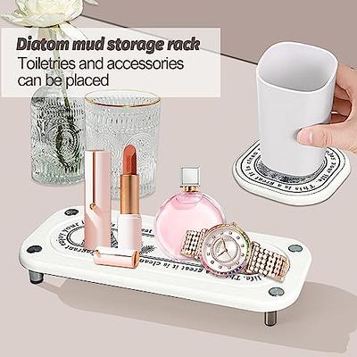 Yipem Instant Dry Bathroom Sink Organizer, Kitchen Sink Caddy with  Diatomaceous Earth Stone Sink Tray for Countertop Sponge Soap Toothbrush  Cup Perfect for Bathroom and Kitchen Storage Grey - Yahoo Shopping