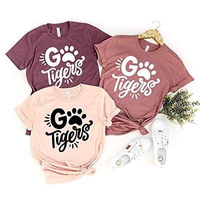 Tigers Sweatshirt, Tiger Shirt, Tiger Pride, Retro School Spirit Shirts,  Tigers Football, Football Mom Shirt, Go Tigers, Vintage School Tee 