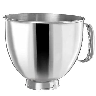 KitchenAid 5 qt. Tilt-Head White Colorfast Finish Stainless Steel Bowl