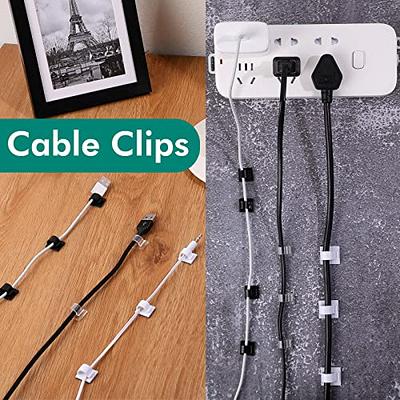 Shop GORGECRAFT 3 Colors 90PCS Outdoor Cable Clips Adhesive Tapes Clear  Black White Light Cable Management Wire Clip Cord Organizers Sticky Mini  Hooks Holder for Car Office Home Fairy Light Decor(14x14mm) for