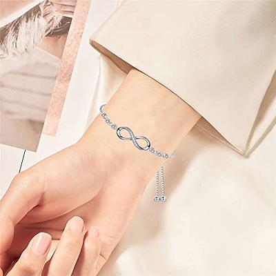 Buy Rofusn Adjustable Infinity Love Symbol Charm Bracelet for Women,  Vintage Stainless Steel Endless Love Bracelet for Friendship, metal, other  at Amazon.in