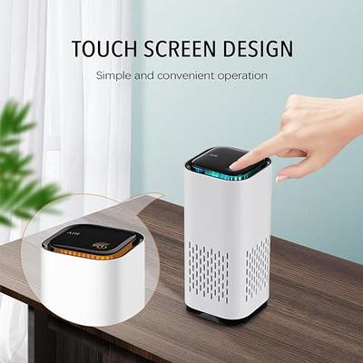 Air Purifiers for Bedroom, MORENTO Room Air Purifier HEPA Filter for Smoke,  Allergies, Pet Dander Odor with Fragrance Sponge, Small Air Purifier with