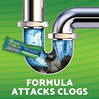 Green Gobbler Drain Clog Remover | Toilet Clog Remover | Dissolve Hair &  Organic Materials from Clogged Toilets, Sinks and Drains | Drain Cleaner  and