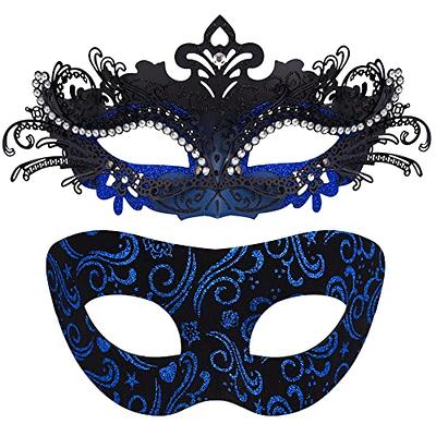 Sprfragrance Couple Masquerade Mask for Women Venetian Halloween Half Mask  Mardi Gras Mask for Men and Women Cosplay Party Costume Ball Wedding Party  Mask (A-Black) - Yahoo Shopping