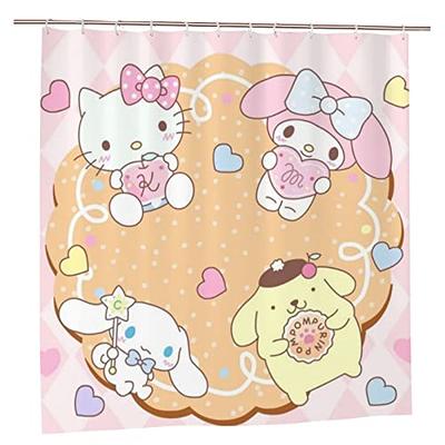 DIEZ Anime Shower Curtain Hello Cat Kitty Bathroom Soft Waterproof Quality  Polyester Cloth Curtains Decor for Curtain 72x72 Inches - My Bunny Melody  Pompompurin Cinnamoroll - Yahoo Shopping