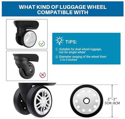 16 PCS Luggage Wheel Cover, Luggage Suitcase Wheels Protector