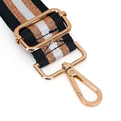 Wide Purse Strap Replacement Crossbody Handbag Stripe Adjustable Canvas Shoulder  Bag-Leather buckle color8 - Yahoo Shopping
