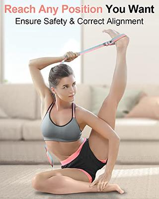 Yoga Exercise Adjustable Straps 8Ft OR 10Ft with Durable D-Ring for Pilates  