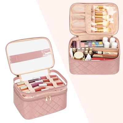 OCHEAL Makeup Bag, Double layer Cosmetic Cases Travel Makeup