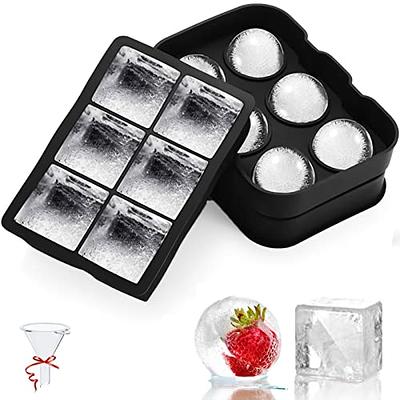 Premium Berlinzo Clear 2.4 Inch Ice Ball Maker for Whiskey - Crystal Clear  Ice Sphere Mold with Storage Bag