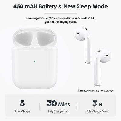 Wireless Charging Case Replacement Compatible with Airpod 3rd Generation , Air Pod 3 Charger Case with Bluetooth Pairing Sync Button Without Earbuds