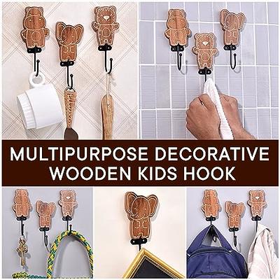 Indian Shelf 3 Pieces Kids Coat Hooks Wall Bathroom Towel Hooks