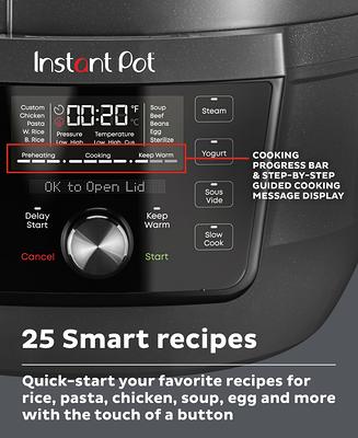 Instant Pot 7.5 Qt Rio Wide Base 9-in-1 Multi-Cooker - Black - Yahoo  Shopping