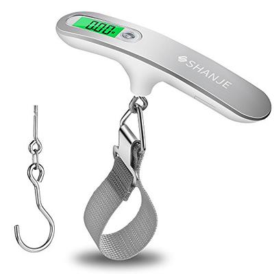 BAGAIL Luggage Scale, Digital Hanging Scale for Travel, Weight Scale with Backlit LCD Display, Portable Suitcase Weighing Scale with Hook, Strong