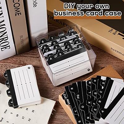 6 Pcs Index Card Binder with Dividers, 50 Pages 2 Dividers Index Card  Holder 6 Colors Index Cards Binder Index Card Organizer Colored Note Cards  for