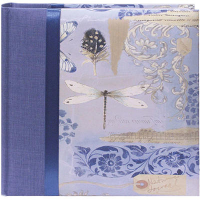 Pioneer Fabric Bi-Directional Frame Memo Photo Album, Sky Blue, 5 x 7