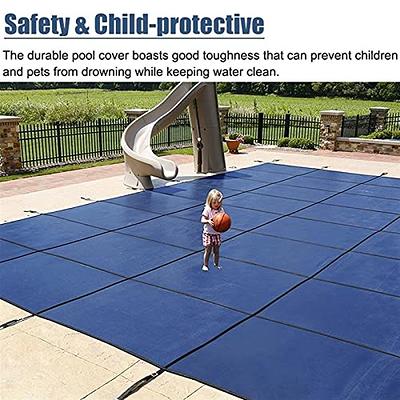 Heavy Duty Winter Round Pool Cover 24ft/18ft/15ft/14ft/12ft/10ft/8ft/7ft/6ft /5ft, Large In-Ground Swimming Pool Safety Cover Blue Mesh, Custom Size ( Size : 14ft/4.3m) - Yahoo Shopping