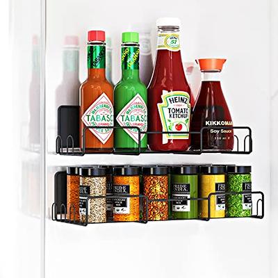 Magnetic Spice Rack Refrigerator Side Shelf Spice Storage