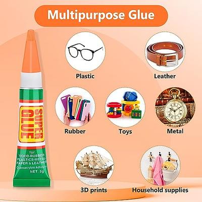 Super Glue for Wood Plastic Metal Leather Glass Extra Strong Adhesive  Superglue