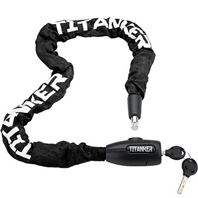 WANLIAN Bike Lock Chain,Motorcycle Chain Lock,Uncuttable Chain and