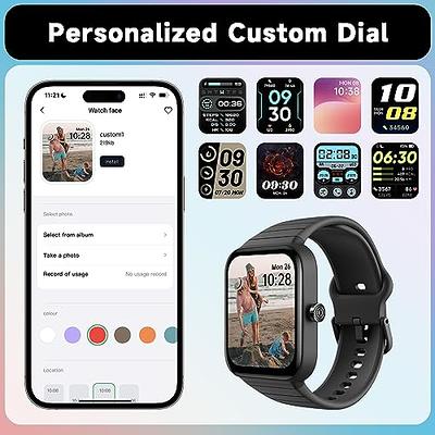 Fitpolo Smart Watch for Men Women Android Phones iPhone Compatible,Color  Touchscreen Fitness Tracker with Heart Rate Monitor Bluetooth Call IP68