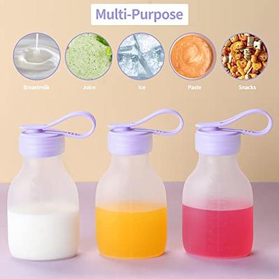  No Leak Momcozy Silicone Breastmilk Storage Bags, Reusable Breastmilk  Freezer Storing Bags for Breastfeeding, 8.5oz/250ml Breast Milk Saver,  Leakproof Baby Food Pouches, BPA Free (Gray, 5pcs) : Baby