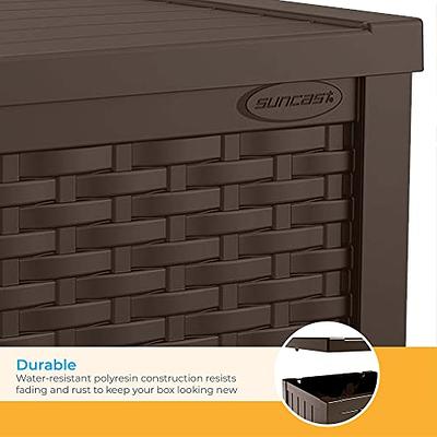 Suncast 55 in. W X 29 in. D Brown Plastic Deck Box 134 gal - Ace Hardware